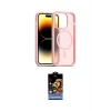 ieg™ iPhone 14 Pro Kılıf Siluet Minimal Prime - Siyah Buffer Hayalet Cam Ekran Koruyucu
