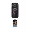 ieg™ iPhone 14 Pro Kılıf Siluet Modern Özel Seri - Siyah Buffer Hayalet Cam Ekran Koruyucu