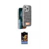 ieg™ iPhone 14 Pro Kılıf Vadi Klasik Serisi - Siyah Buffer Hayalet Cam Ekran Koruyucu