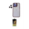ieg™ iPhone 14 Pro Kılıf Yankı Asil Serisi - Siyah Buffer Cam Ekran Koruyucu