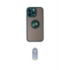 ieg™ iPhone 14 Pro Kılıf Yörünge Çizgi - Siyah Joko Magic 5D Cam