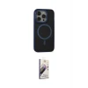 ieg™ iPhone 14 Pro Max Kılıf Ahenk Form Serisi - Siyah Bilvis 3D Mat Cam Ekran Koruyucu