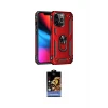 ieg™ iPhone 14 Pro Max Kılıf Ahenk Klasik Koleksiyonu - Siyah Buffer Hayalet Cam Ekran Koruyucu