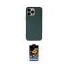 ieg™ iPhone 14 Pro Max Kılıf Ahenk Serisi - Siyah Buffer Hayalet Cam Ekran Koruyucu