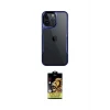 ieg™ iPhone 14 Pro Max Kılıf Akış Çizgi Koleksiyonu - Siyah Buffer Cam Ekran Koruyucu