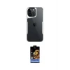 ieg™ iPhone 14 Pro Max Kılıf Akış Çizgi Koleksiyonu - Siyah Buffer Hayalet Cam Ekran Koruyucu
