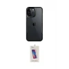 ieg™ iPhone 14 Pro Max Kılıf Akış Çizgi Koleksiyonu - Siyah Joko 5D Cam