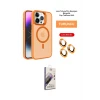 ieg™ iPhone 14 Pro Max Kılıf Akış Form - Siyah Bilvis 3D Mat Cam Ekran Koruyucu