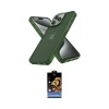 ieg™ iPhone 14 Pro Max Kılıf Atlas Form - Siyah Buffer Hayalet Cam Ekran Koruyucu