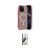 ieg™ iPhone 14 Pro Max Kılıf Eksen Çizgi - Siyah Bilvis 3D Mat Cam Ekran Koruyucu