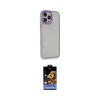 ieg™ iPhone 14 Pro Max Kılıf Eksen Doku Prime - Siyah Buffer Hayalet Cam Ekran Koruyucu