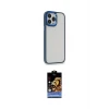 ieg™ iPhone 14 Pro Max Kılıf Eksen Doku Prime - Siyah Buffer Hayalet Cam Ekran Koruyucu