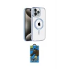 ieg™ iPhone 14 Pro Max Kılıf Eksen Form Koleksiyonu - Siyah 18D Cam Ekran Koruyucu