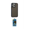 ieg™ iPhone 14 Pro Max Kılıf Eksen Işık - Siyah 18D Cam Ekran Koruyucu