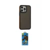 ieg™ iPhone 14 Pro Max Kılıf Eksen Işık - Siyah 18D Cam Ekran Koruyucu