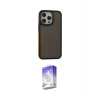 ieg™ iPhone 14 Pro Max Kılıf Eksen Işık - Siyah Bilvis 5in1 3D Magic Cam Ekran Koruyucu