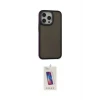 ieg™ iPhone 14 Pro Max Kılıf Eksen Işık - Siyah Joko 5D Cam