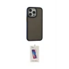 ieg™ iPhone 14 Pro Max Kılıf Eksen Işık - Siyah Joko 5D Cam