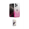 ieg™ iPhone 14 Pro Max Kılıf Eksen Minimal Özel Seri - Siyah Bilvis 3D Mat Cam Ekran Koruyucu