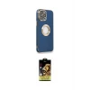ieg™ iPhone 14 Pro Max Kılıf İz Form Serisi - Siyah Buffer Cam Ekran Koruyucu