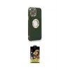 ieg™ iPhone 14 Pro Max Kılıf İz Form Serisi - Siyah Buffer Cam Ekran Koruyucu