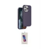 ieg™ iPhone 14 Pro Max Kılıf Kıvılcım Çizgi Serisi - Siyah Joko 5D Cam