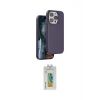 ieg™ iPhone 14 Pro Max Kılıf Kıvılcım Çizgi Serisi - Siyah Polymer Nano Ekran Koruyucu