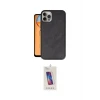 ieg™ iPhone 14 Pro Max Kılıf Kıvılcım Işık Serisi - Siyah Joko 5D Cam