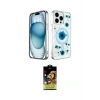 ieg™ iPhone 14 Pro Max Kılıf Kozmos Doku - Siyah Buffer Cam Ekran Koruyucu