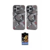 ieg™ iPhone 14 Pro Max Kılıf Nova Doku Koleksiyonu - Siyah Buffer Hayalet Cam Ekran Koruyucu