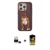 ieg™ iPhone 14 Pro Max Kılıf Nova Form Koleksiyonu - Siyah Buffer Cam Ekran Koruyucu + Bilvis Titan Kamera Lens - DNMR