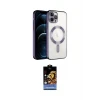 ieg™ iPhone 14 Pro Max Kılıf Nova Işık Özel Seri - Siyah Buffer Hayalet Cam Ekran Koruyucu