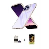 ieg™ iPhone 14 Pro Max Kılıf Nova Işık Serisi - Siyah Buffer Cam Ekran Koruyucu + Bilvis Titan Kamera Lens - GS