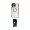 ieg™ iPhone 14 Pro Max Kılıf Pusula Form - Şeffaf 360 Full Body Arka Koruyucu