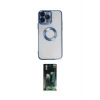 ieg™ iPhone 14 Pro Max Kılıf Pusula Form - Şeffaf 360 Full Body Arka Koruyucu