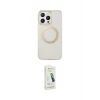 ieg™ iPhone 14 Pro Max Kılıf Pusula Form - Şeffaf Pasifik Cam Ekran Koruyucu