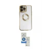 ieg™ iPhone 14 Pro Max Kılıf Pusula Form - Şeffaf Royal Nano Ekran Koruyucu