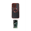 ieg™ iPhone 14 Pro Max Kılıf Pusula Form - Siyah 360 Mat Full Body Arka Koruyucu