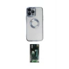 ieg™ iPhone 14 Pro Max Kılıf Pusula Form - Siyah 360 Mat Full Body Arka Koruyucu