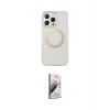 ieg™ iPhone 14 Pro Max Kılıf Pusula Form - Siyah Bilvis 3D Mat Cam Ekran Koruyucu