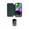 ieg™ iPhone 14 Pro Max Kılıf Siluet Minimal Serisi - Siyah Buffer Hayalet Cam Ekran Koruyucu