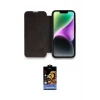 ieg™ iPhone 14 Pro Max Kılıf Siluet Minimal Serisi - Siyah Buffer Hayalet Cam Ekran Koruyucu
