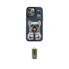 ieg™ iPhone 14 Pro Max Kılıf Siluet Modern Özel Seri - Siyah Joko Magic 5D Hayalet Cam