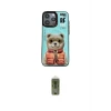 ieg™ iPhone 14 Pro Max Kılıf Siluet Modern Özel Seri - Siyah Joko Magic 5D Hayalet Cam