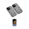 ieg™ iPhone 14 Pro Max Kılıf Ufuk Doku Prime - Siyah Buffer Hayalet Cam Ekran Koruyucu