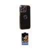 ieg™ iPhone 14 Pro Max Kılıf Ufuk Form Prime - Siyah Buffer Hayalet Cam Ekran Koruyucu