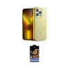 ieg™ iPhone 14 Pro Max Kılıf Yankı Çizgi - Siyah Buffer Hayalet Cam Ekran Koruyucu