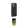 ieg™ iPhone 14 Pro Max Kılıf Yankı Serisi - Siyah Buffer Cam Ekran Koruyucu