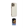 ieg™ iPhone 14 Pro Max Kılıf Yankı Serisi - Siyah Buffer Hayalet Cam Ekran Koruyucu