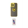 ieg™ iPhone 14 Pro Max Kılıf Yörünge Çizgi - Siyah Joko 5D Cam